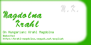 magdolna krahl business card